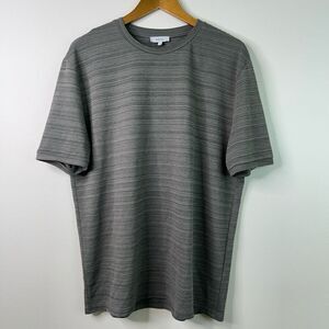 Arne Gray Crew Neck Short Sleeve Honeycomb Knit Casual T-Shirt Men's‎ Size XXL